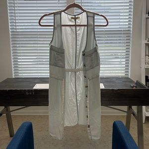 Jean see through dress